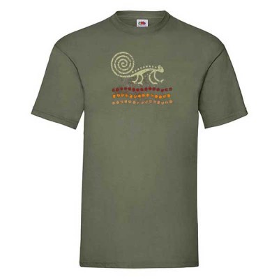 ΛΑΔΙ t-shirt FRUIT OF THE LOOM με στάμπα A402